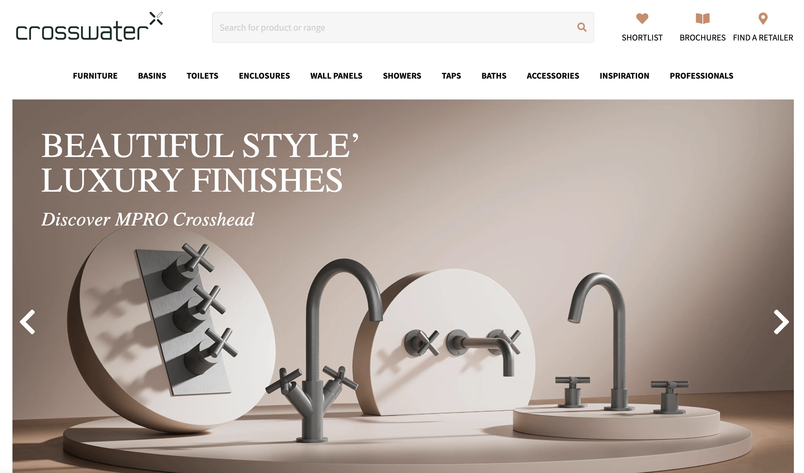 Crosswater - Contemporary British design